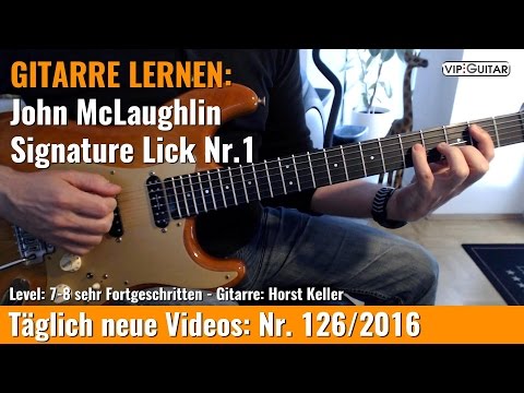 ✪ GITARRE LERNEN: John McLaughlin ►Signature Lick Nr.1