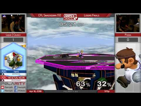 CFL Smackdown 172 Melee - Liquid | Crunch (Fox) vs Panda (Doc) - Losers Finals