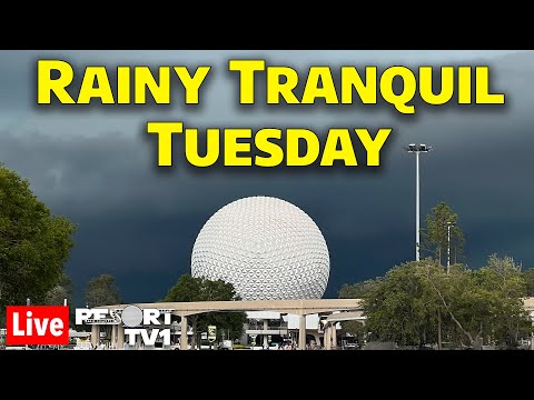 🔴Live: A Rainy but Tranquil Tuesday at Epcot - Walt Disney World Live Stream - 1-9-24