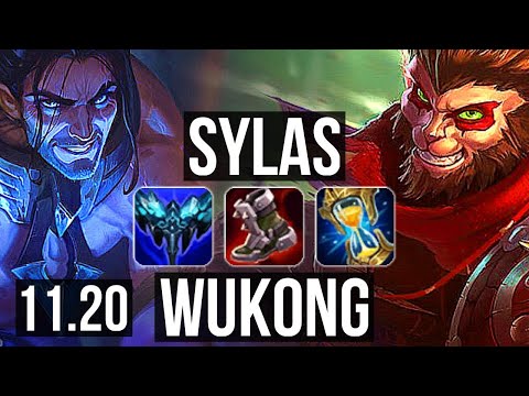 SYLAS vs WUKONG (TOP) | 13/2/8, Legendary, 300+ games | BR Diamond | v11.20