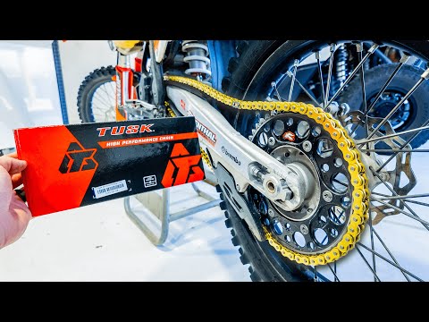 How to Replace a Dirt Bike Chain (Straightforward & Easy - Tusk 520 Gold X-Ring Chain)