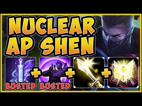 UHH RIOT?? FULL AP SHEN ULT 100% GIVES TOO MUCH SHIELDING! SHEN TOP GAMEPLAY! - League of Legends