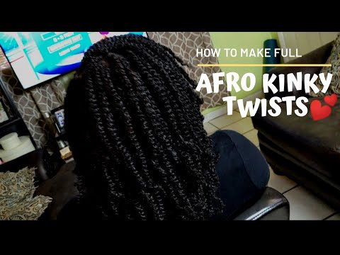 HOW TO: MAKE AFRO KINKY TWISTS FULL