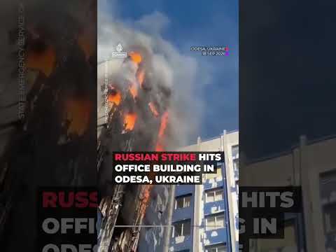 Russian strike hits office building in southern Ukraine