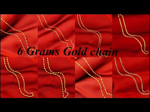6 grams Gold Chain Designs with Price and weight || light weight Gold chain collection