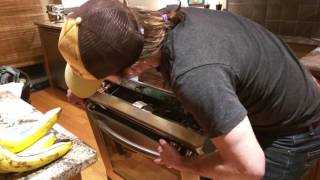 Opening up a KitchenAid glass top stove
