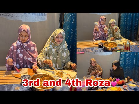 3rd & 4th Roza💕Sehri to iftar vlog 💕Chicken pockets 😋#meenazfam #iftar#sehri#ramadan #family #recipe