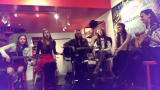 Cimorelli - &quot;All My Friends Say&quot; at the Awesomeness TV space in LA