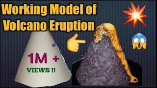 How to make working Model of Volcano Eruption/science project for school exhibition/kansal Creation