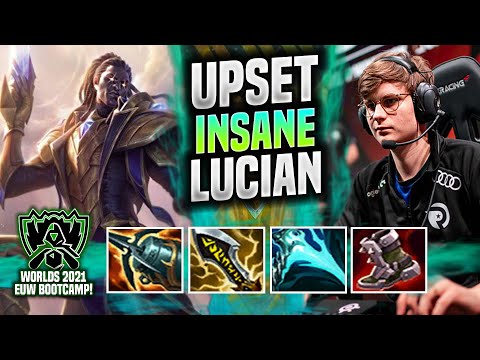 UPSET IS INSANE AS LUCIAN! 🔥WORLDS BOOTCAMP EUW🔥 - FNC Upset Plays Lucian ADC vs Jhin! |