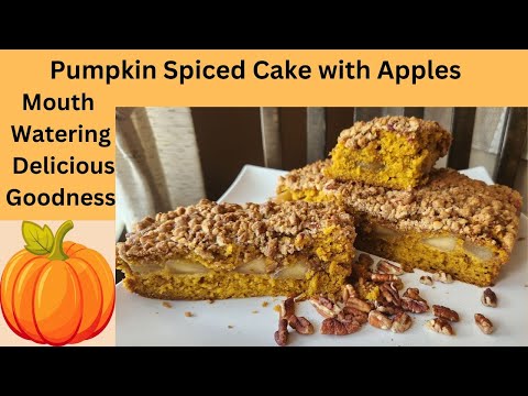 Pumpkin Spiced Cake with Apples