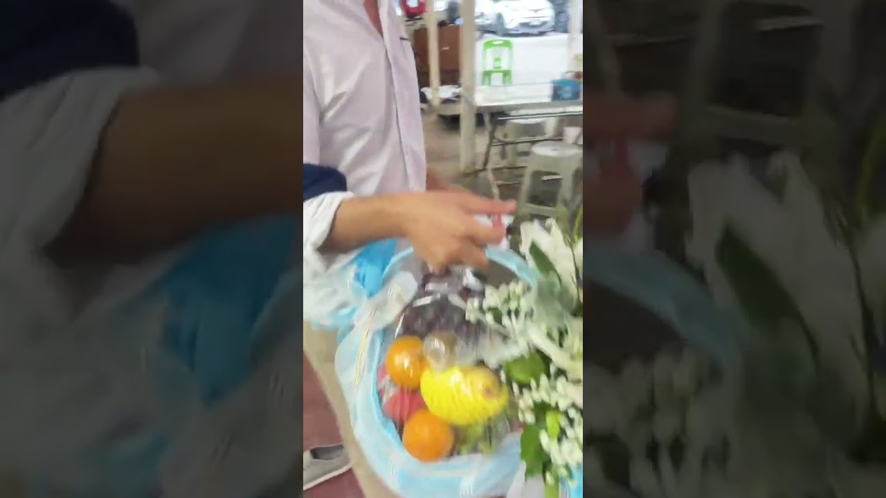 กระเช้าผลไม้ 🍇🩵 ขอบคุณที่อุดหนุนนะครับ