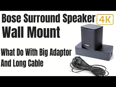 BOSE  surround speaker  wall mount /how to hide big adapter WiFi  /very easy steps