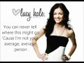 Lucy Hale Extra Ordinary Lyrics