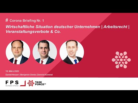 FPS Talks Webinar - Corona Briefing Nr. 1 vom 18.03.2020