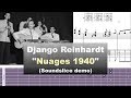 Django Reinhardt "Nuages" 1940 & Manhattan Transfer "Clouds" 1997 - Soundslice demo by Gilles Rea