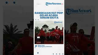 Hasto dan Ridwan Kamil Tampak Kompak Lakukan Senam Sicita Bersama Masyarakat Bandung