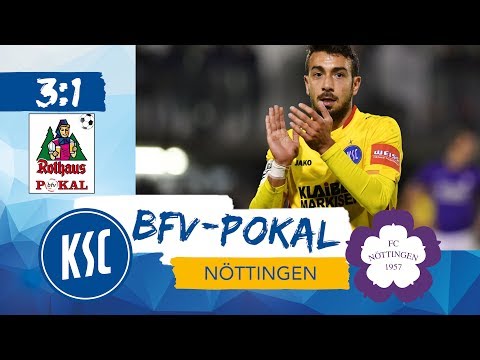 bfv-Rothaus-Pokal Viertelfinale FC Nöttingen vs KSC @WPTV