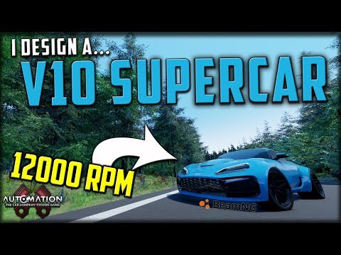 Building A V10 Supercar In Automation / BeamNG