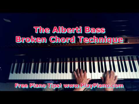The Alberti Bass Broken Chord Technique For Piano