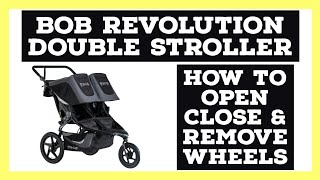 How to Open & Fold BOB DOUBLE STROLLER | Instructions