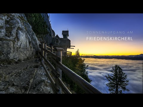 Sonnenaufgang am Friedenskircherl bei Gröbming 201025 Zeitraffer
