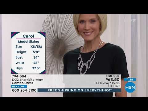 DG2 by Diane Gilman SharkbiteHem Combo Dress