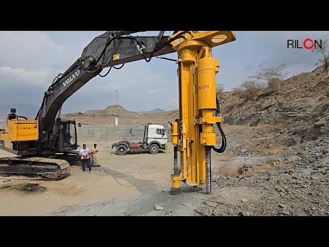 RILON Hydraulic Rock Drill and Splitter Attachments