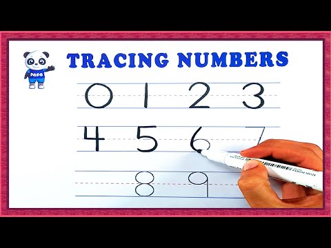 Kids learning videos - how to write numbers - tracing numbers - tracing numbers for kids