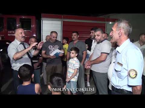 Fövqəladə Hallar Nazirliyi növbəti şərti yanğın təlimi keçirib (video, foto)