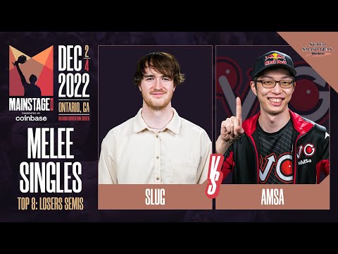 SluG (Ice Climbers) vs aMSa (Yoshi) - Melee Top 8 Losers Semi-Final  - Mainstage 2022