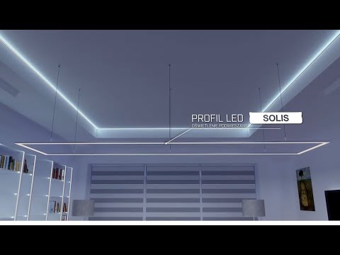 Відео огляд Алюмінієвий накладний профіль тип SOLIS для LED стрічок, з розсіювачем LUMINES. (Ціна за 1 м.п.)