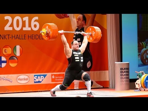Almir Velagic 190kg Snatch 233kg Clean and Jerk Grosser Preis von Deutschland 2016-07-02