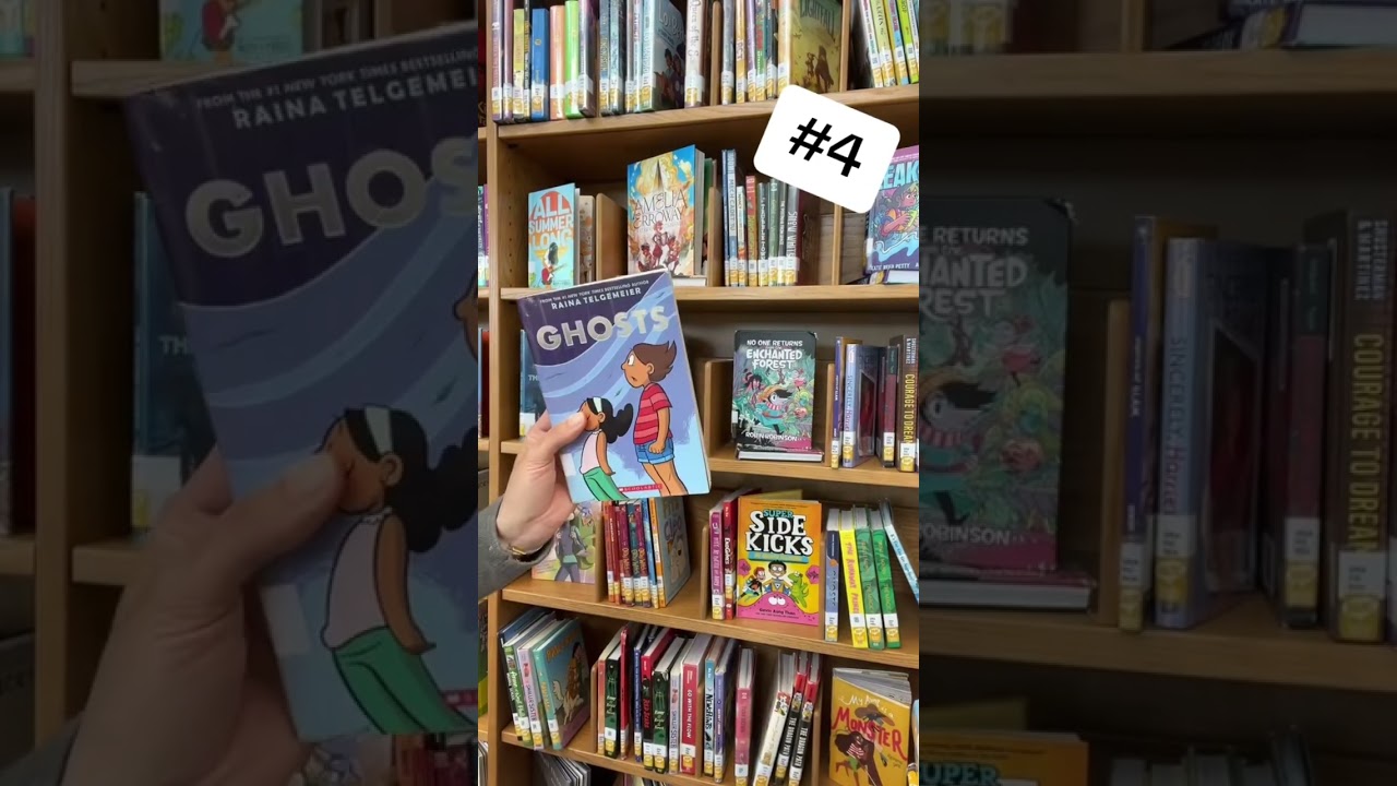 These are the most popular graphic novels in our middle school library! #books #favorite #bookish