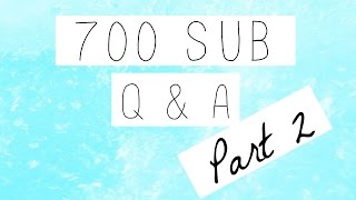 700 SUB Q & A | Part 2 + Giveaway Winner