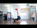 【20分の運動量を4分に圧縮】高強度HIITで徹底的に脂肪燃焼させる!【4分だけの耐久戦トレ】