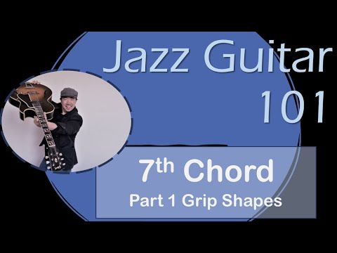 Jazz Guitar 101:  7th Chord “Grip” Shapes-Lesson/Tutorial:The Basics(Part 1)(7th Chords & theory)