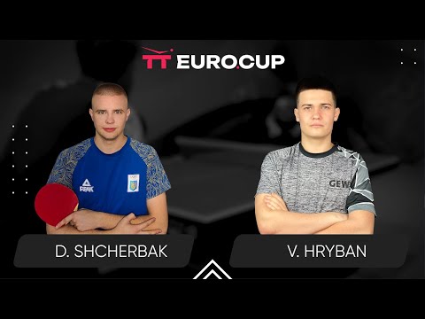 15:55 Denys Shcherbak  - Vadym Hryban 12.02.2024 TT Euro.Cup Ukraine Star.TABLE 3