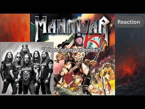 Reaction / Manowar - "Blood of my enemies" // Starting the morning with a cup of Manowar!
