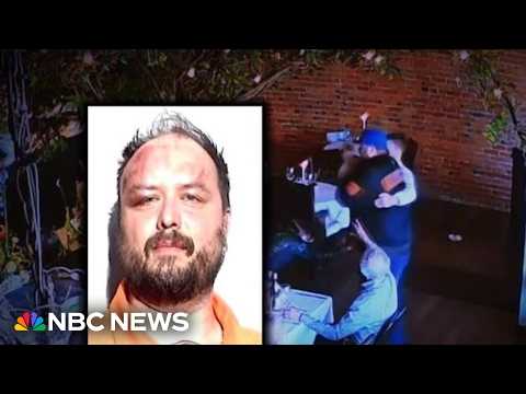 Hero waiter tackles man trying to shoot ex-wife