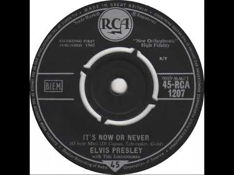 UK no. 1, (119) Elvis Presley with The Jordanaires - It's Now Or Never (O Sole Mio)