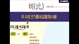 6학년 1학기 비와 비율 - 비를 나타내기