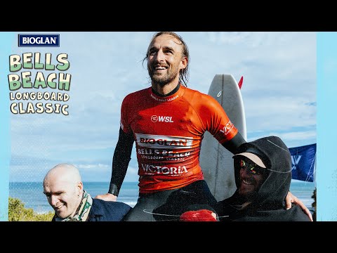 Final: Max Weston enters Bells Beach lore with momentous, maiden WSL Longboard Tour victory