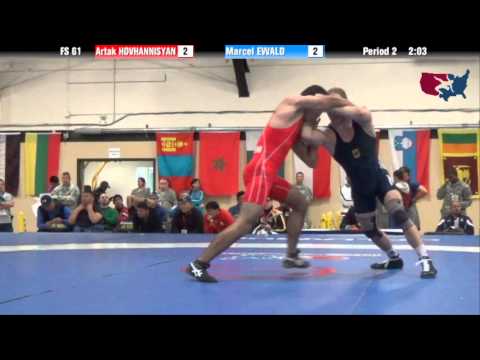 61 KG QF - Artak Hovhannisyan (ARM) vs Marcel Ewald (GER)