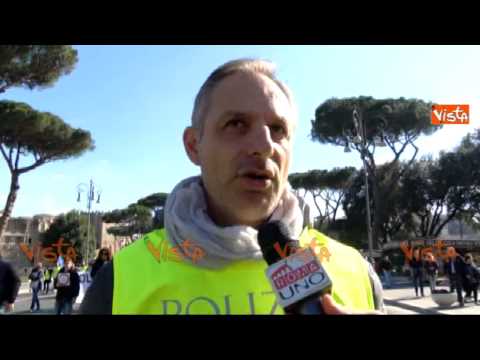 I VIGILI URBANI DI ROMA: NON SIAMO FANNULLONI - La Protesta nella Capitale