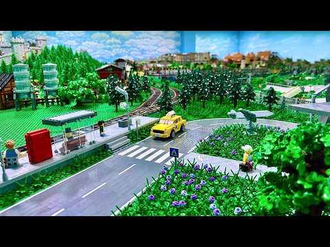 Über 10.000 LEGO Steine: Flughafen und Zugstrecke verbunden!  - Bau einer Lego Stadt Teil 318.