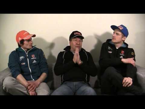 Weltmeister Severin Freund & Richard Freitag im Interview - Falun 23.02.2015