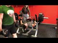 Girlfriend spotting me on Belt Press + Gains Speedrun Tutorial