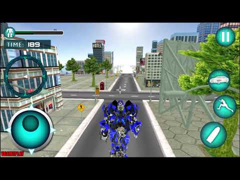 Car Robot Transform Battle US Robot Transformation BLUE Bumblebee Android Gameplay HD
