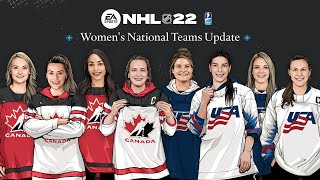 Женские команды разных стран, в том числе России, стали доступны для  NHL 22